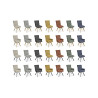 Ambre - Chaise pieds bois 