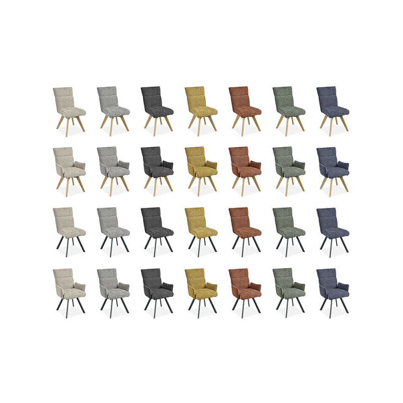 Ambre - Chaise pieds métal 