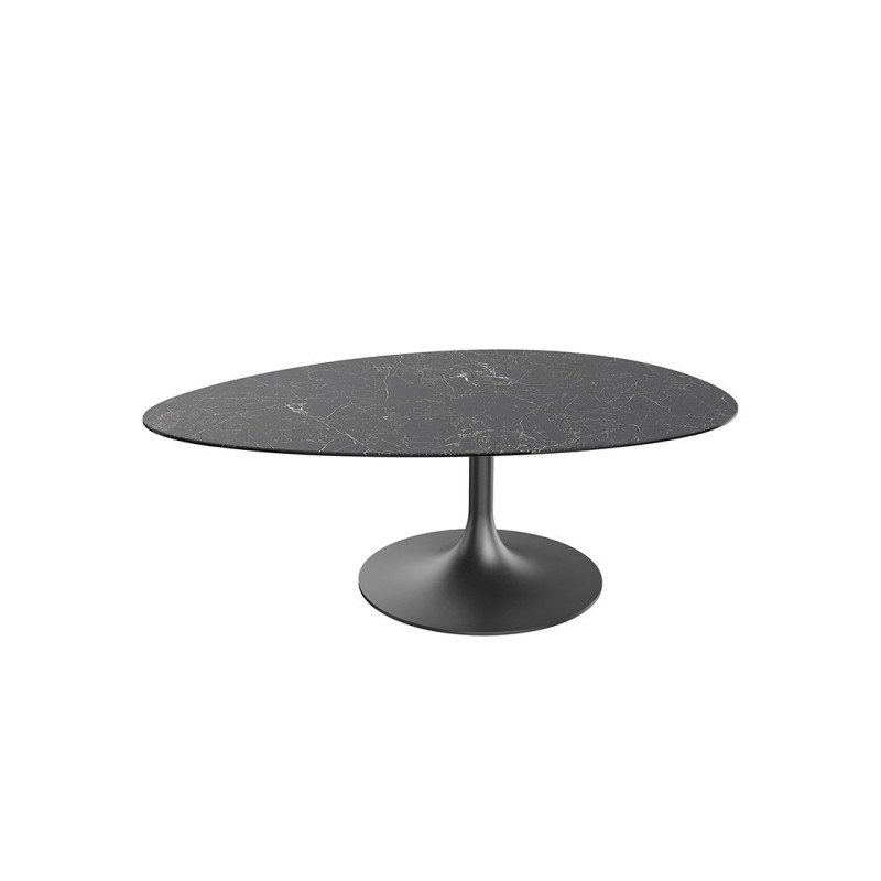 ALISSE  - Table basse waterglass forme irrégulière 