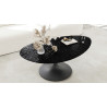 ALISSE  - Table basse waterglass forme irrégulière 