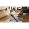 FUSION - Table 4 pieds X métal  