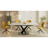 TIAGO - Table 1 allonge centrale de 40 cm  