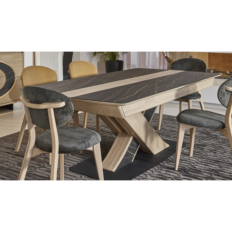 THALÈS - Table 1 allonge pf de 80 + 2 allonges de 40  