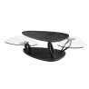 NOLIAS - Table basse plateaux pivotant avec roulettes  