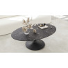 ALISSE  - Table basse waterglass ovale 
