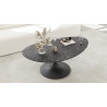 ALISSE  - Table basse waterglass forme irrégulière 