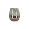 VASE MERCURY BOMB VERRE MARRON  