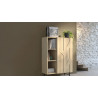 CANOPEE - Meuble 1 porte battante 3 niches  