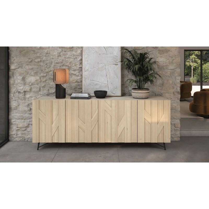 CANOPEE - Enfilade 4 portes dessus bois   