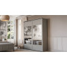 BEAUMONT - Armoire 2 portes coulissantes  